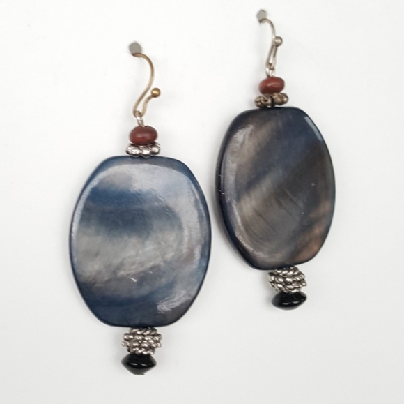 Oval Evergreen Earrings - Picture 2 of 2